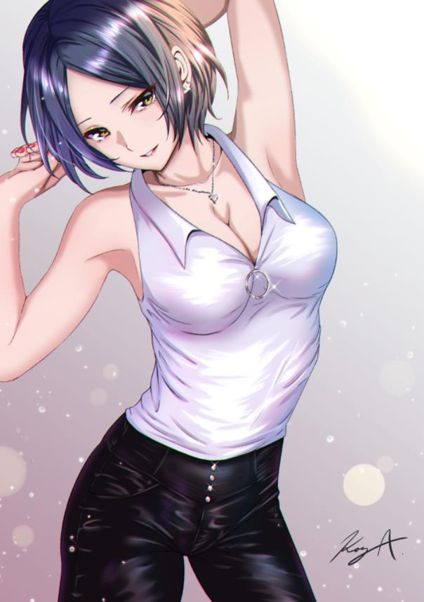 [Pixiv精选] 装点脖根处的凹陷。女孩的锁骨插画特辑(图7)