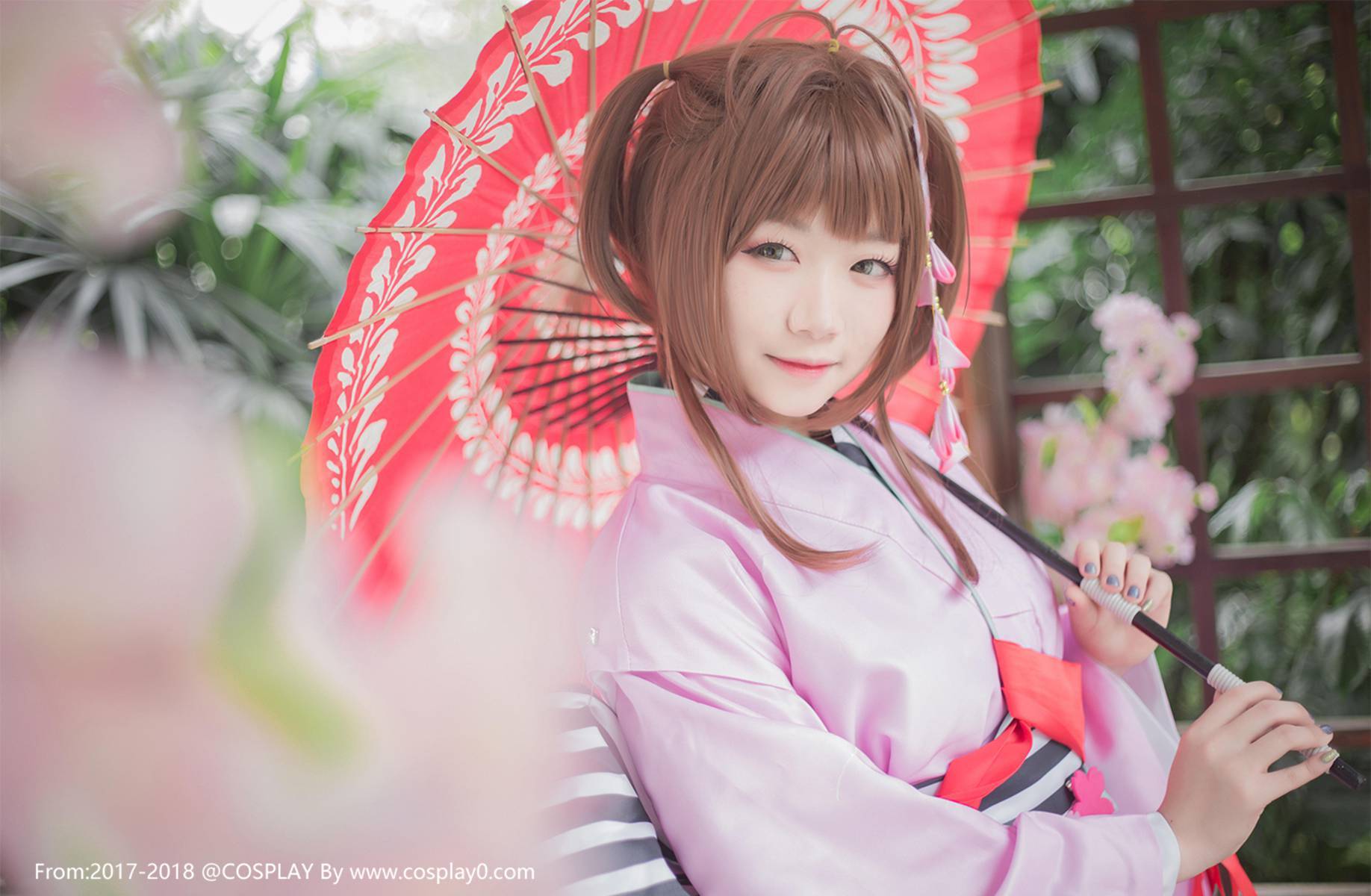 美少女萝莉魔卡少女樱木之本樱和服Cosplay(图10)