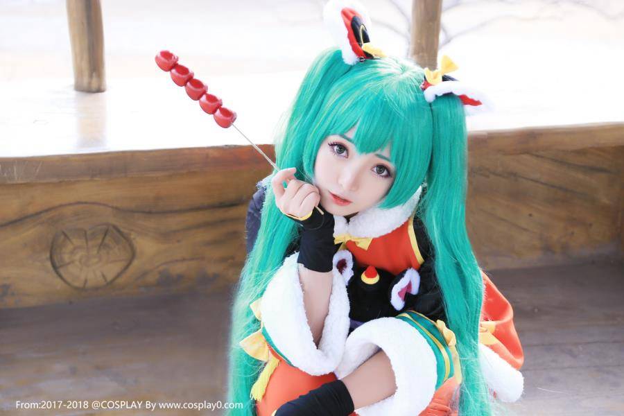 兽耳萝莉双马尾扮演VOCALOID初音未来Coser(图5)