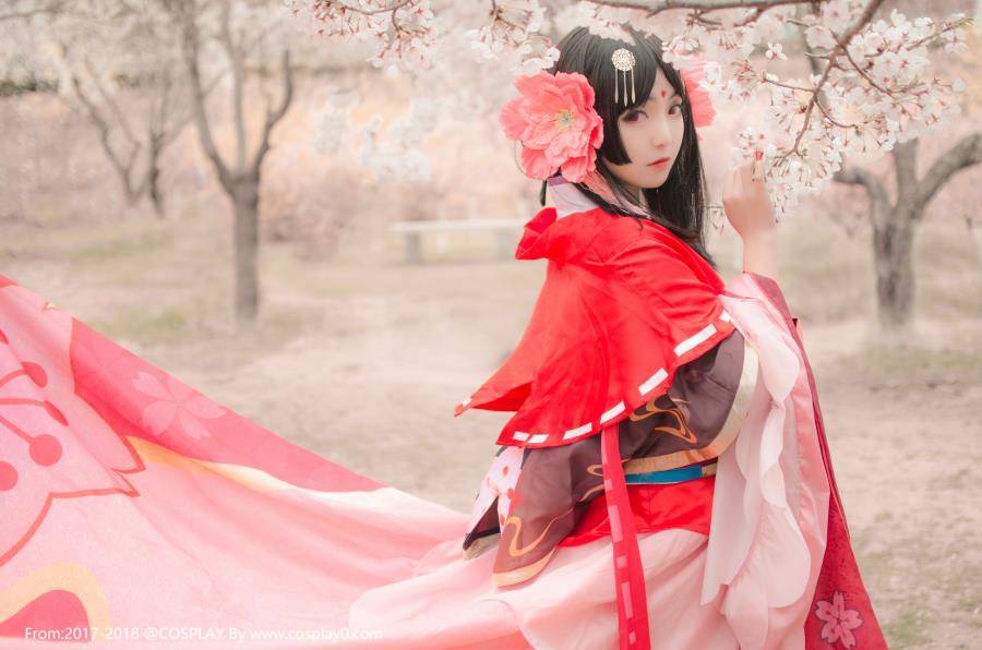 阴阳师樱花妖萝莉古风汉服唯美Cosplay(图4)