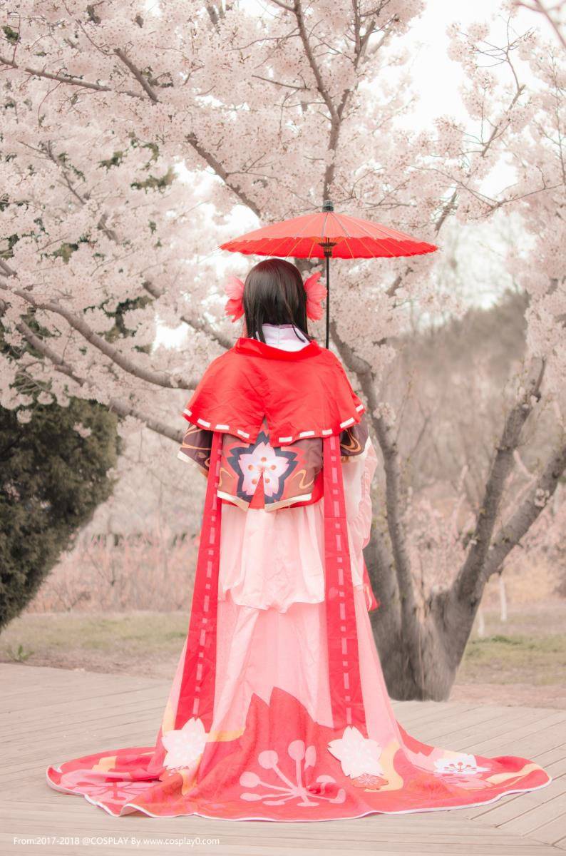 阴阳师樱花妖萝莉古风汉服唯美Cosplay(图9)