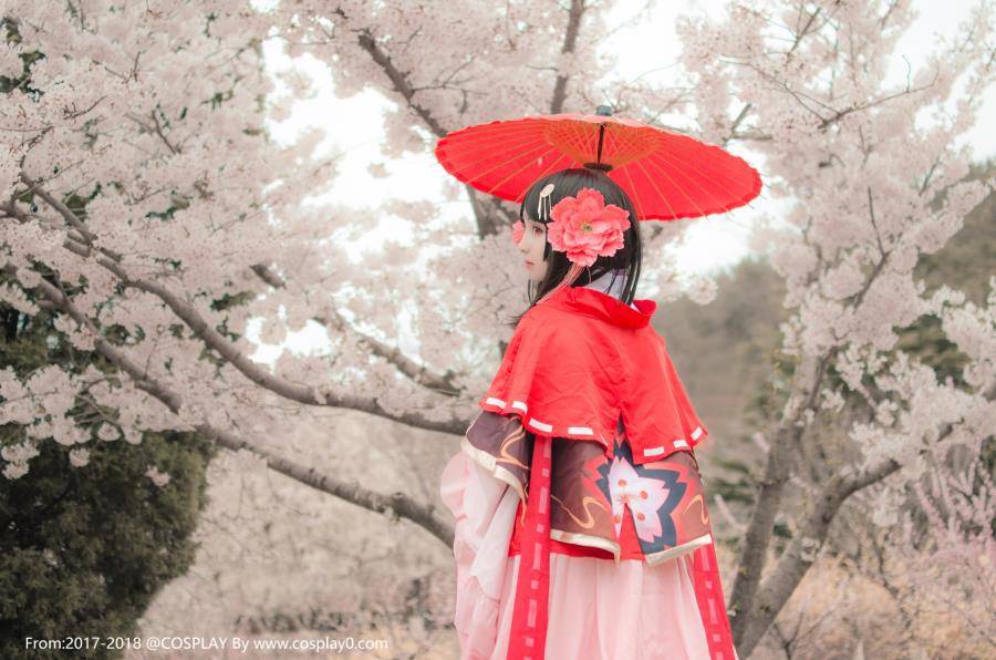阴阳师樱花妖萝莉古风汉服唯美Cosplay(图3)