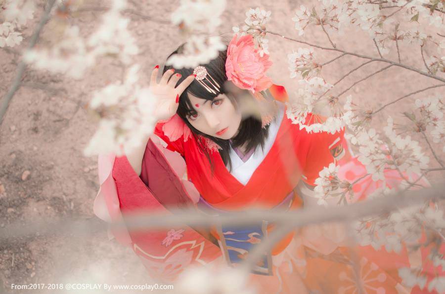 阴阳师樱花妖萝莉古风汉服唯美Cosplay(图2)
