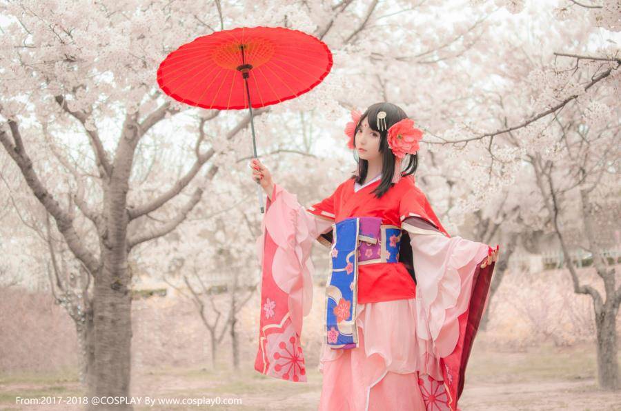 阴阳师樱花妖萝莉古风汉服唯美Cosplay(图8)