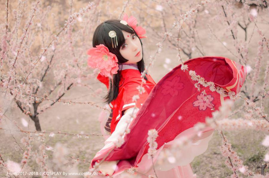 阴阳师樱花妖萝莉古风汉服唯美Cosplay(图6)