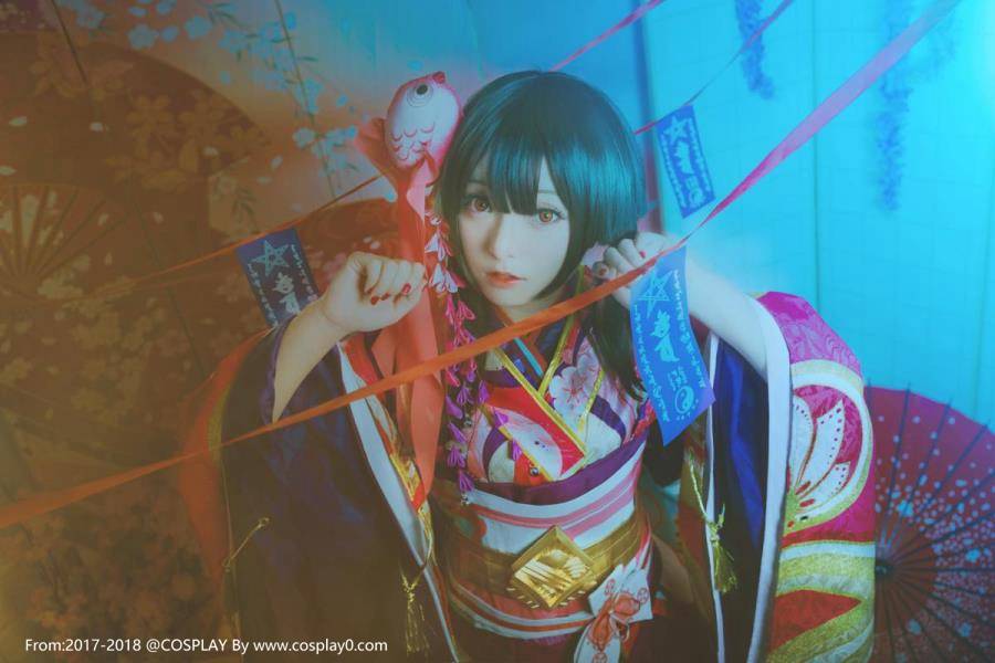 阴阳师神乐古风可爱小萝莉Cosplay(图2)