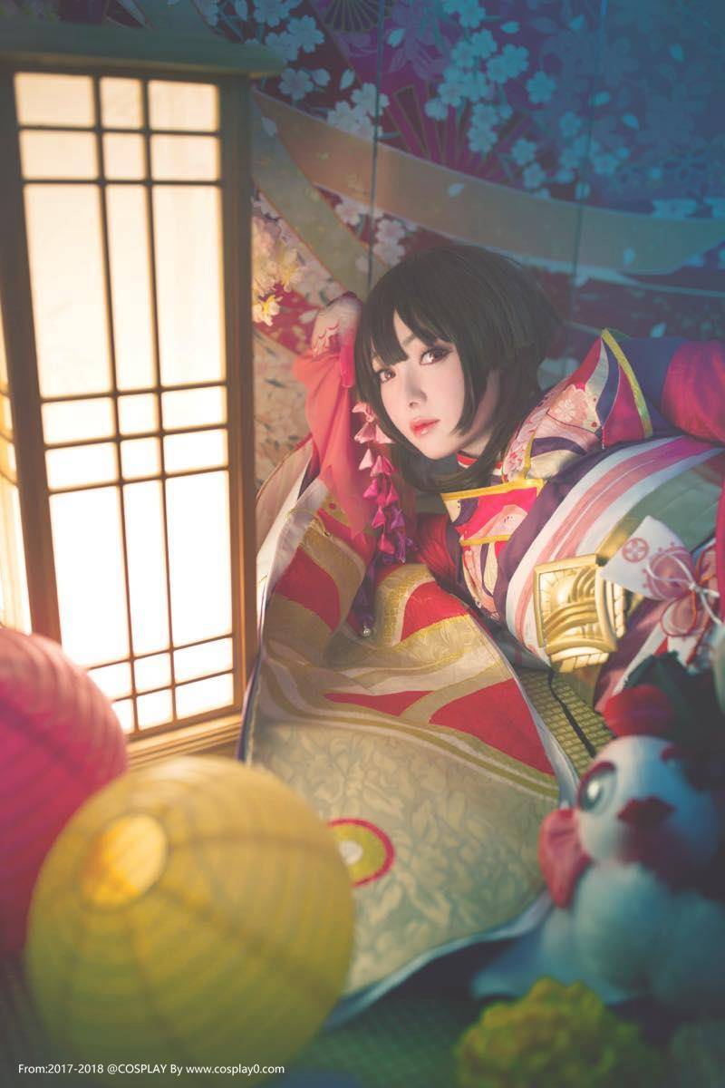 阴阳师神乐古风可爱小萝莉Cosplay(图6)