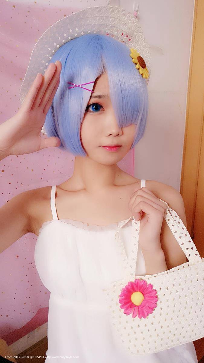 可爱萝莉Coser羽天Shine蕾姆Cosplay自拍(图7)