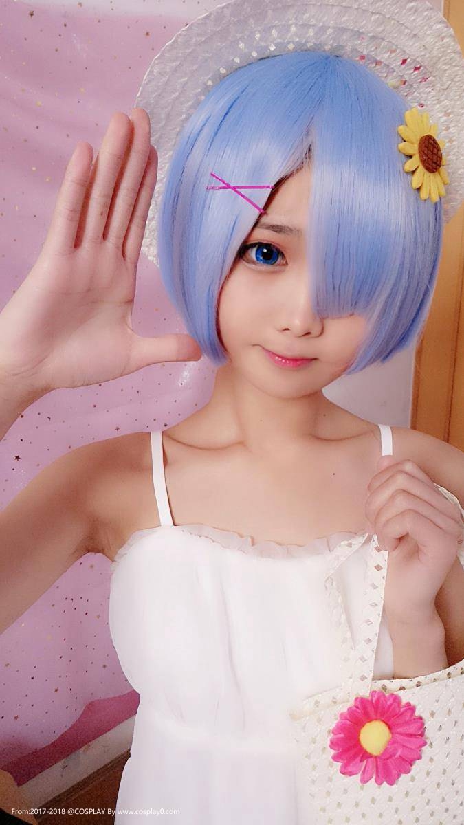 可爱萝莉Coser羽天Shine蕾姆Cosplay自拍(图6)