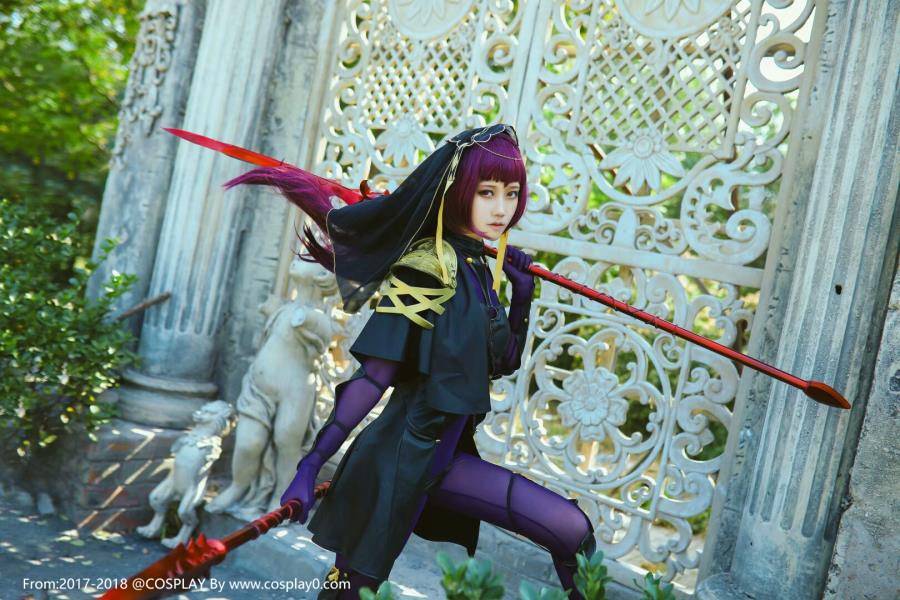 二次元美少女神还原斯卡哈同人本子Cosplay(图7)