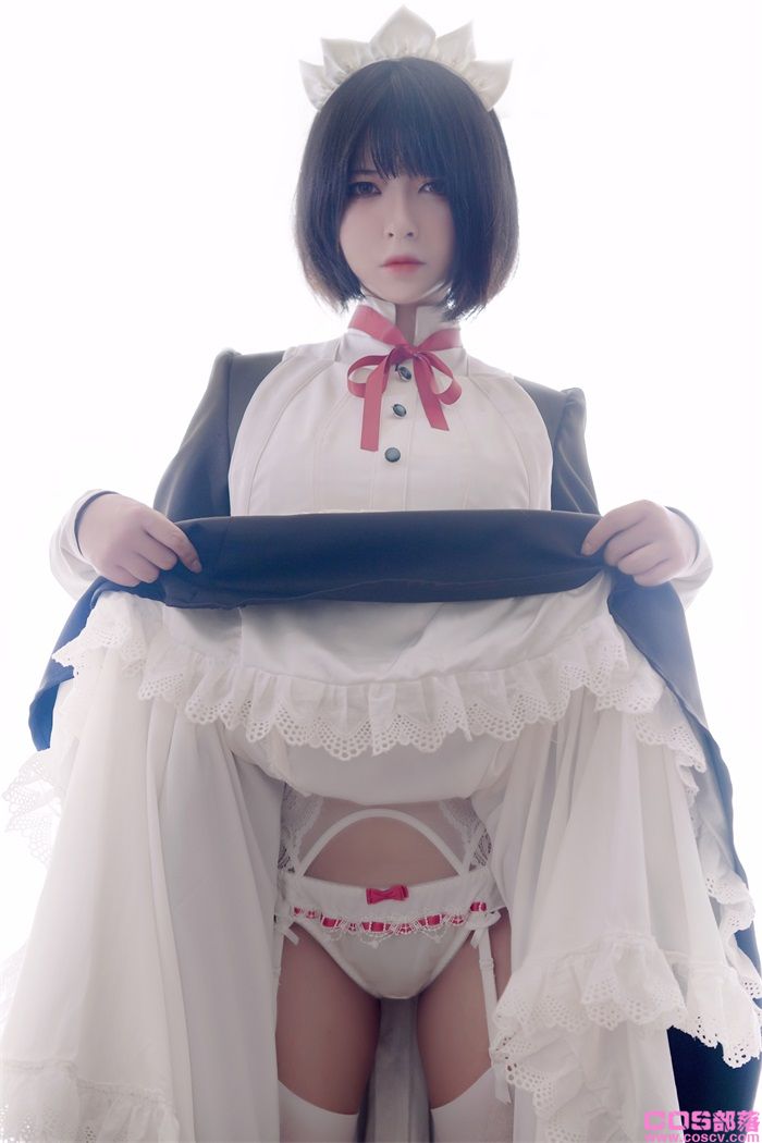 微博人气Coser@半半子 - 嫌パン メイド【60P/2V/308MB】(图4)