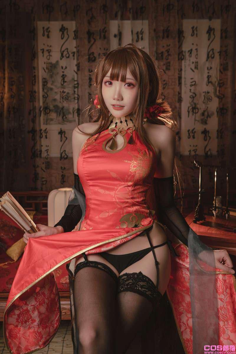动漫Coser@瓜希酱 DSR-50 红牡丹【16P/89MB】(图2)