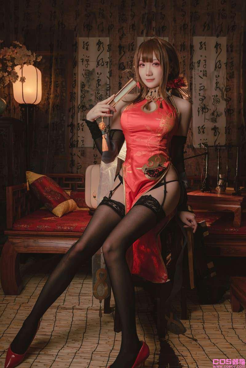 动漫Coser@瓜希酱 DSR-50 红牡丹【16P/89MB】(图4)