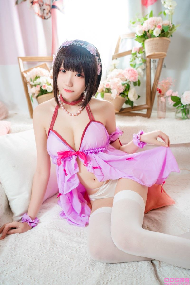 动漫Coser@瓜希酱 加藤惠 睡衣【14P/58MB】(图2)