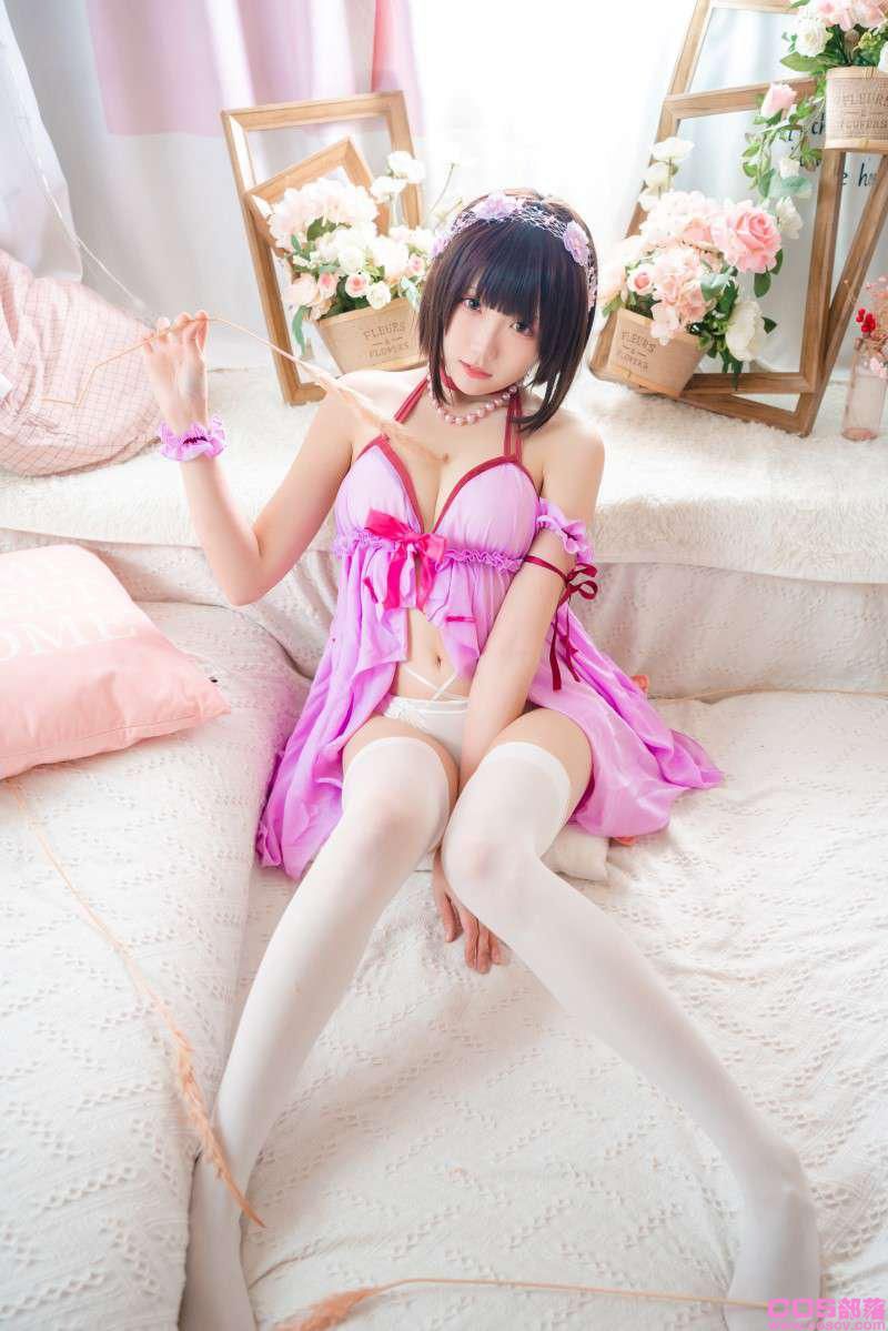 动漫Coser@瓜希酱 加藤惠 睡衣【14P/58MB】(图4)