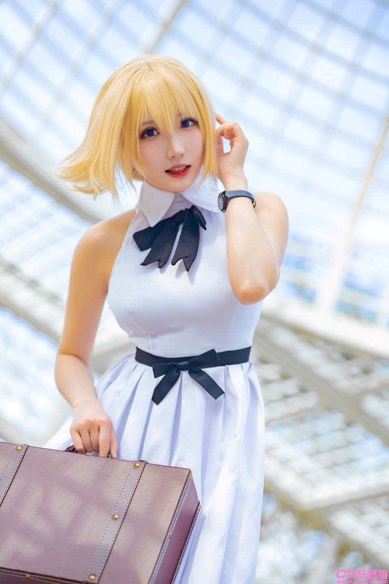动漫Coser@瓜希酱 贞德三周年白裙德【20P/80MB】(图3)