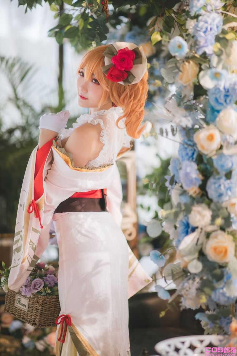 动漫Coser@瓜希酱 碧蓝航线 黎塞留和服【22P/134MB】(图2)