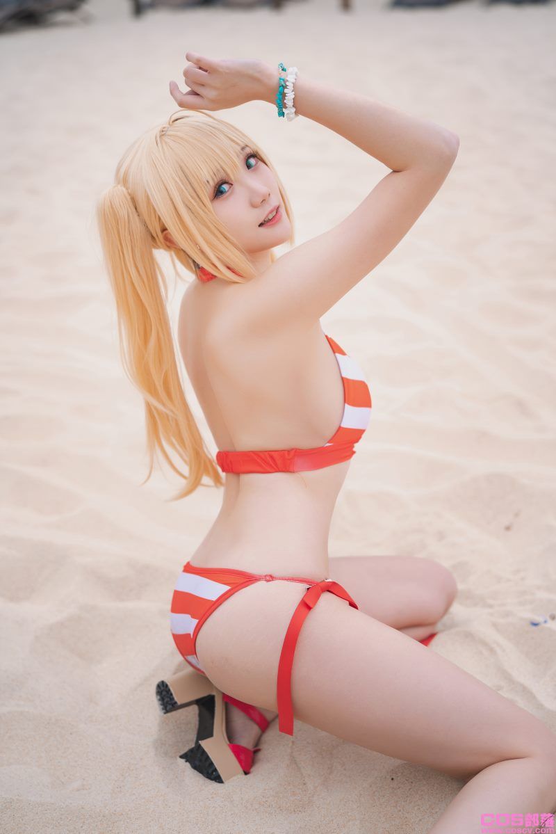 动漫Coser@瓜希酱 尼禄水着【20P/91MB】(图4)