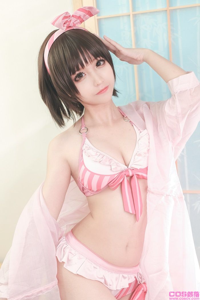 知名动漫博主@蠢沫沫 加藤惠泳装【40P/473MB】(图3)