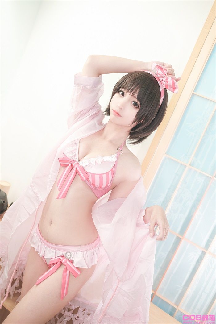 知名动漫博主@蠢沫沫 加藤惠泳装【40P/473MB】(图2)