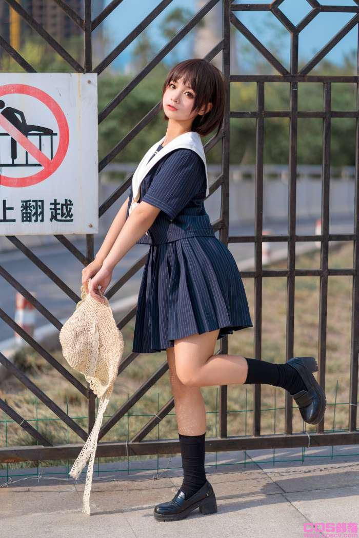 知名动漫博主@蠢沫沫 jk制服【40P/598MB】(图2)
