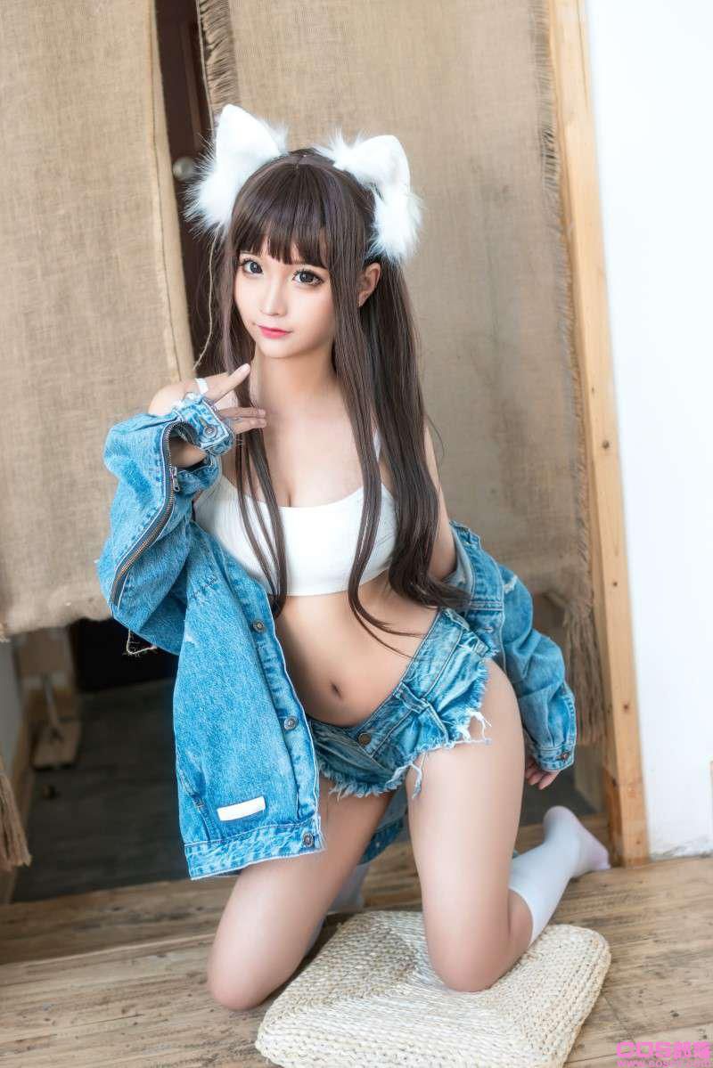 知名动漫博主@蠢沫沫 牛仔衣【40P/442MB】(图3)