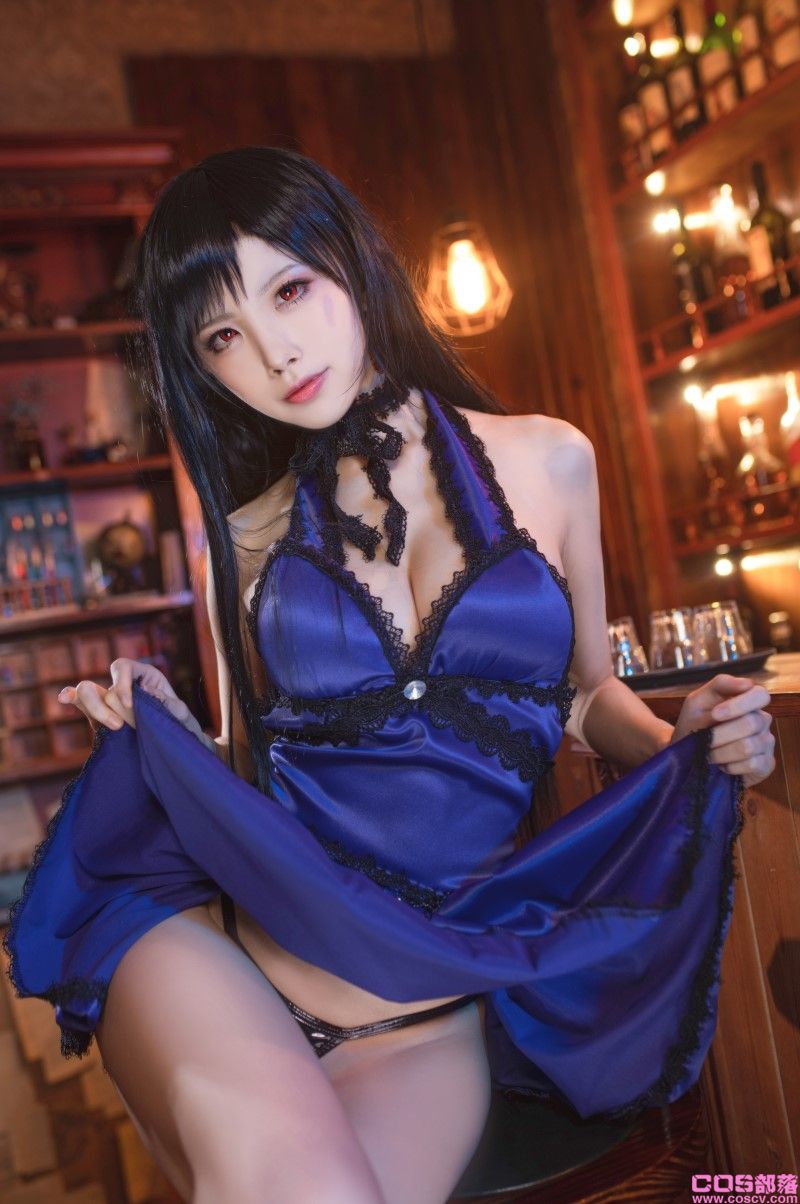 知名动漫博主@水淼aqua 蒂法旗袍和礼服【40P/675MB】(图2)
