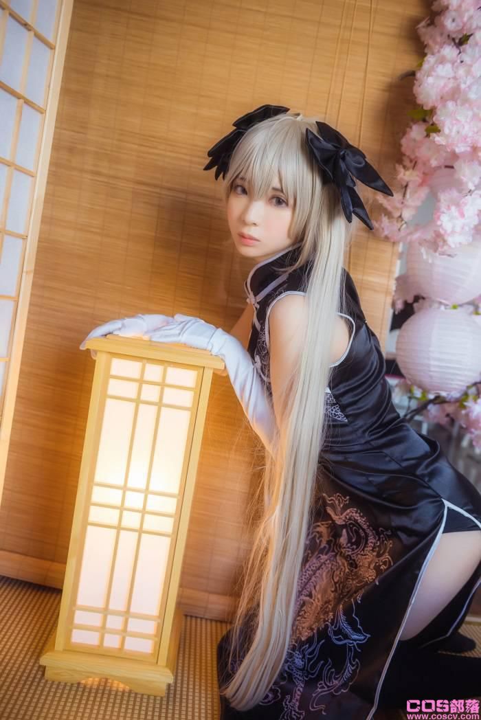 网紅Coser@疯猫ss -穹妹旗袍【24P/324MB】(图4)