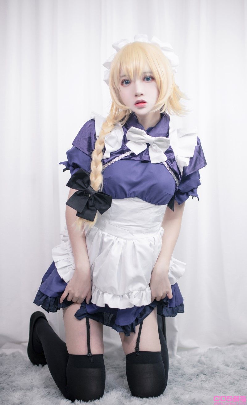 网紅Coser@疯猫ss 贞德女仆【20P/255MB】(图2)