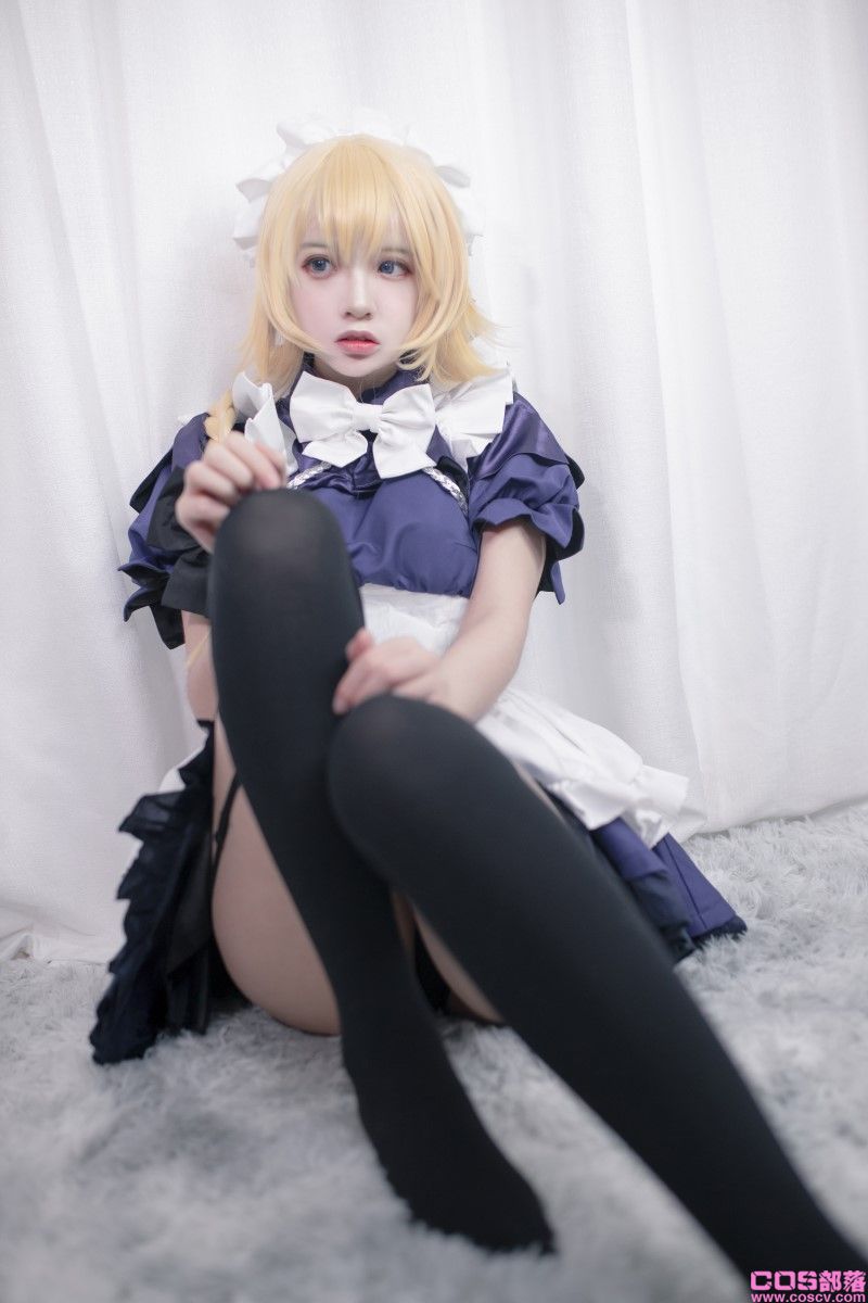网紅Coser@疯猫ss 贞德女仆【20P/255MB】(图4)