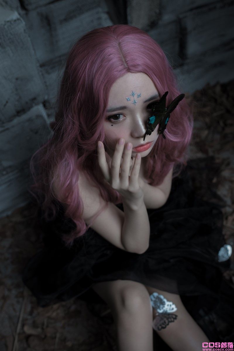 网紅Coser@疯猫ss 化蝶【60P/775MB】(图2)