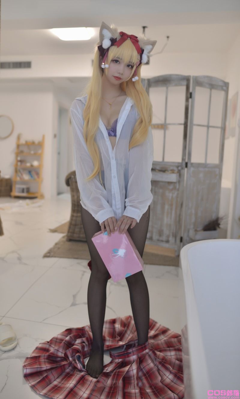 微博红人Coser@雪琪SAMA 千岛酱猫耳【35P/215MB】(图3)