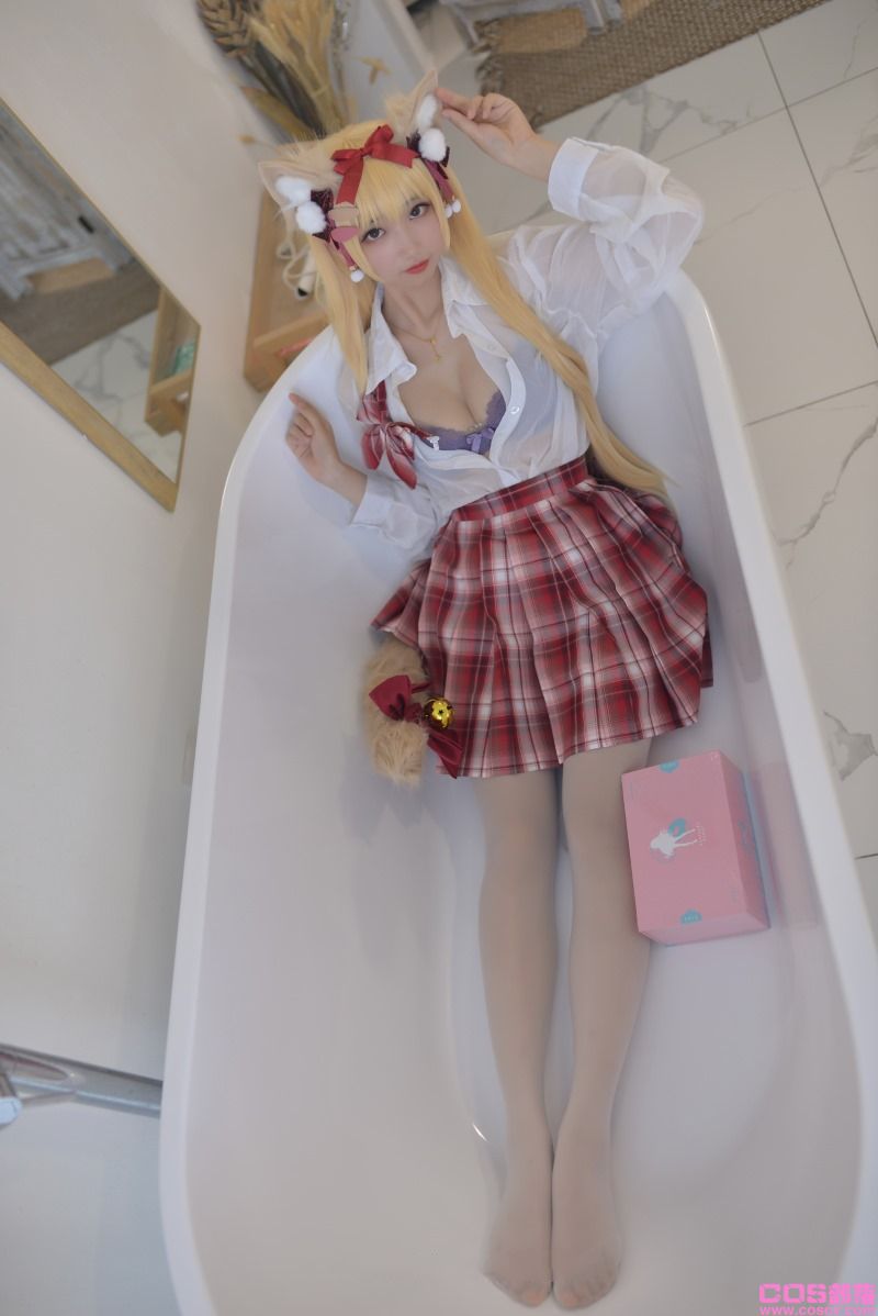 微博红人Coser@雪琪SAMA 千岛酱猫耳【35P/215MB】(图2)