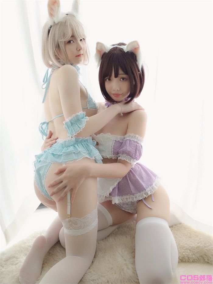 人气Coser@一小央泽&雯妹《风铃花与薰衣草》【48P/3V/125MB】(图5)