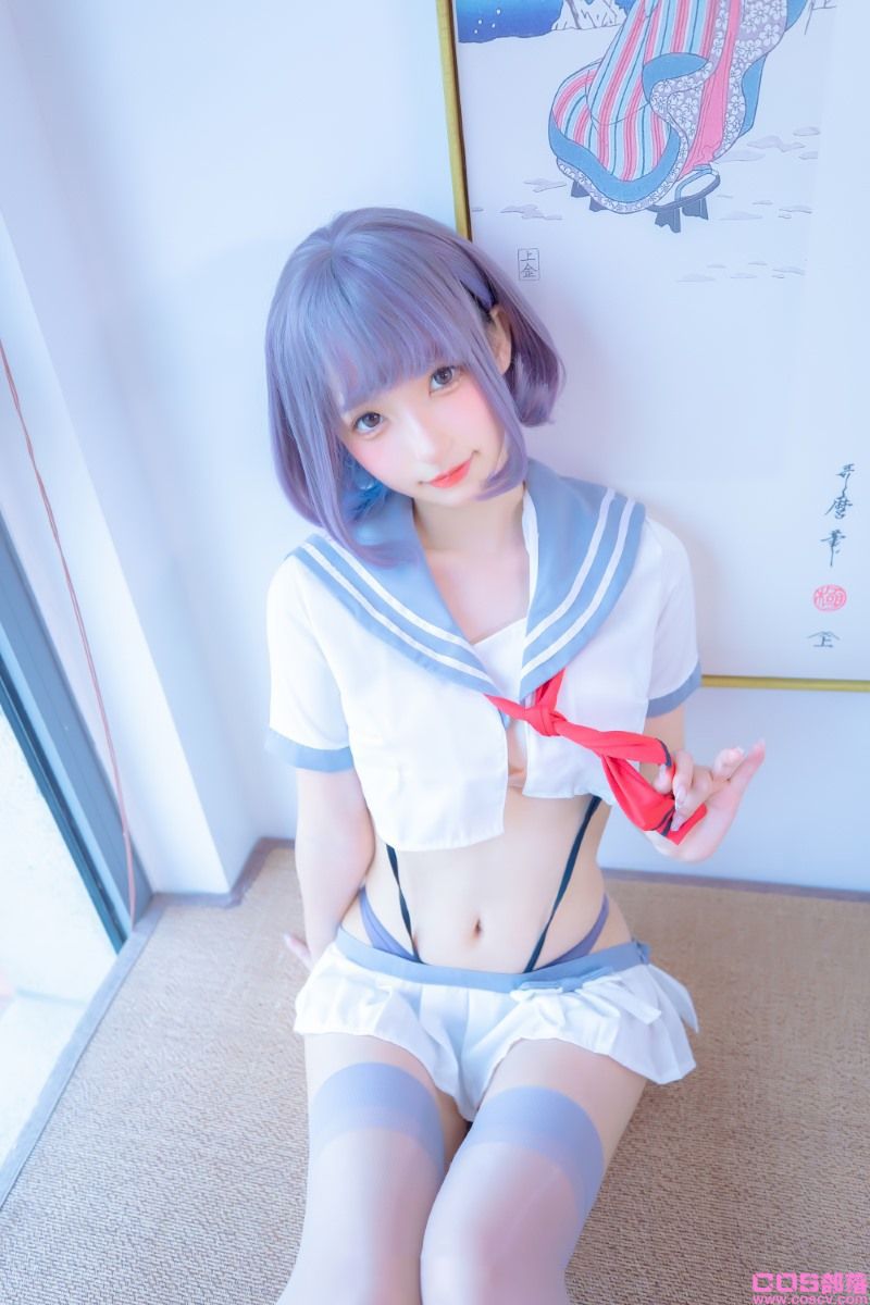 神楽坂真冬写真-灰丝吊带JK【75P/203MB】(图1)
