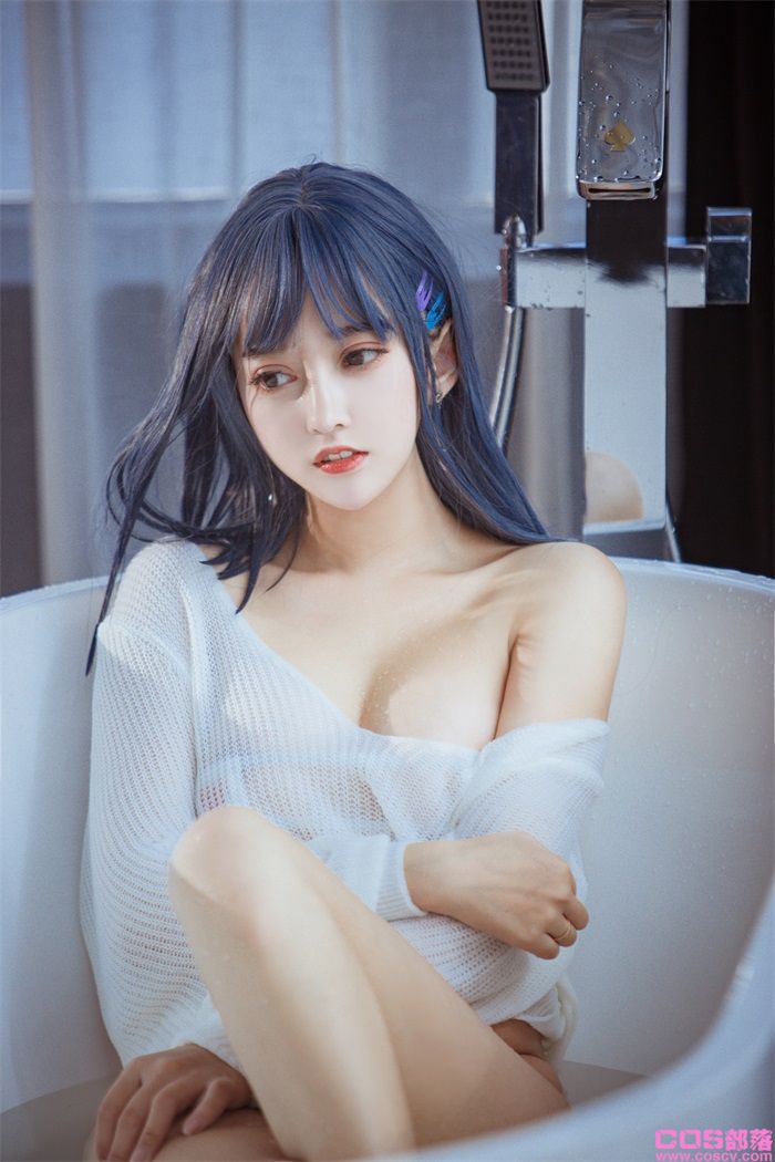 微博@过期米线线喵-浴缸【23P/282MB】(图2)