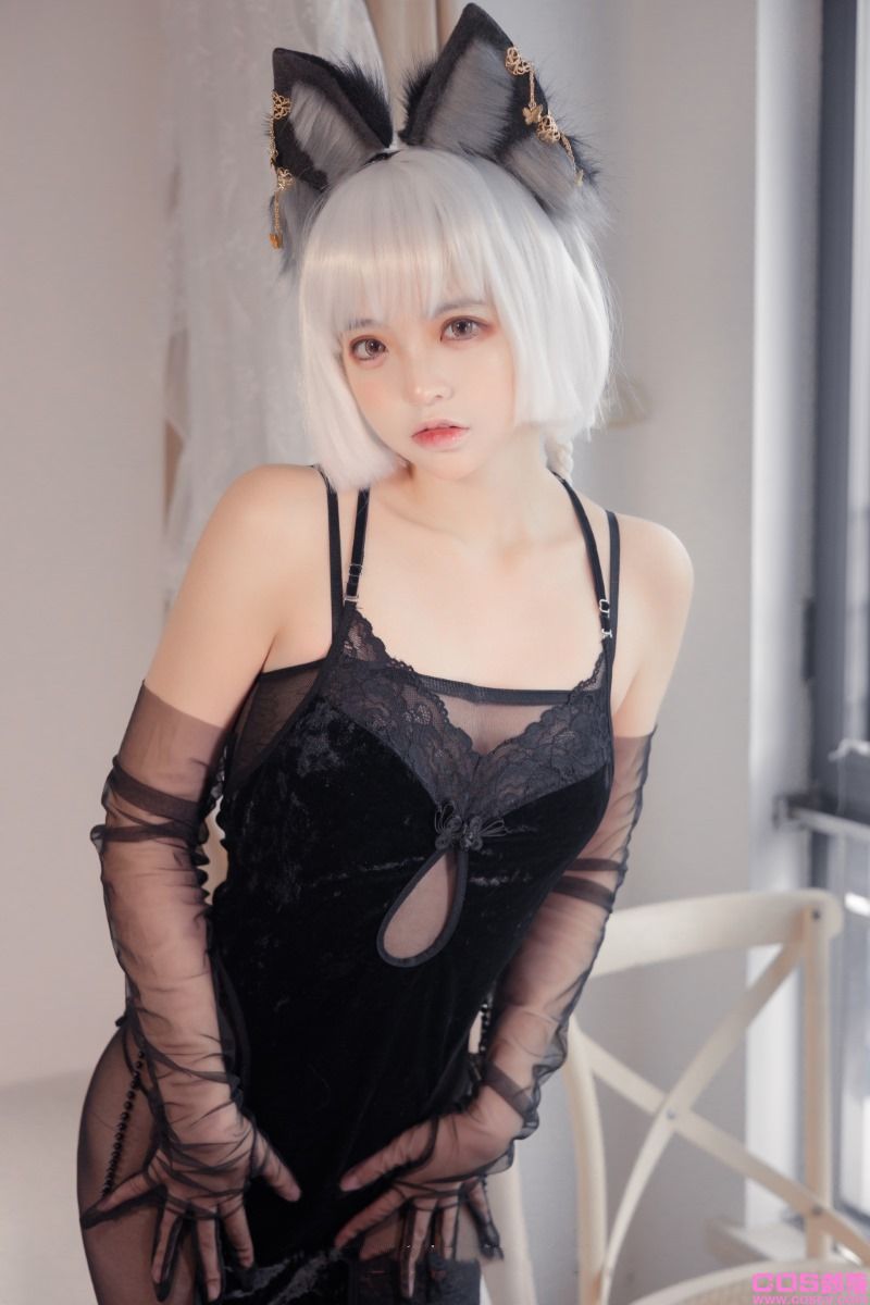 网紅Coser@疯猫ss 2022新春生日本05 旗袍少女【20P/5V/757MB】(图4)