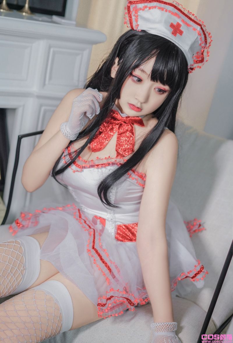 微博人气Coser@-桃夭葵- 雷丝护士【42P/830MB】(图3)