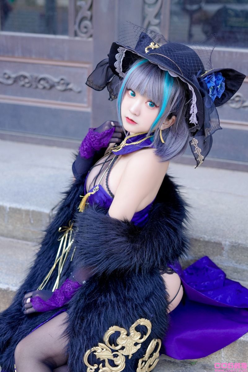 微博人气Coser@-桃夭葵- 柴郡旗袍【33P/740MB】(图3)