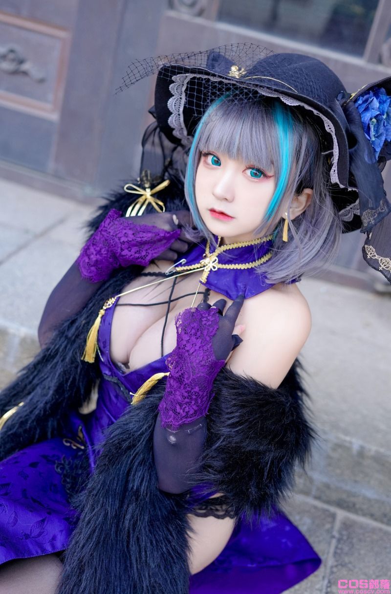 微博人气Coser@-桃夭葵- 柴郡旗袍【33P/740MB】(图4)