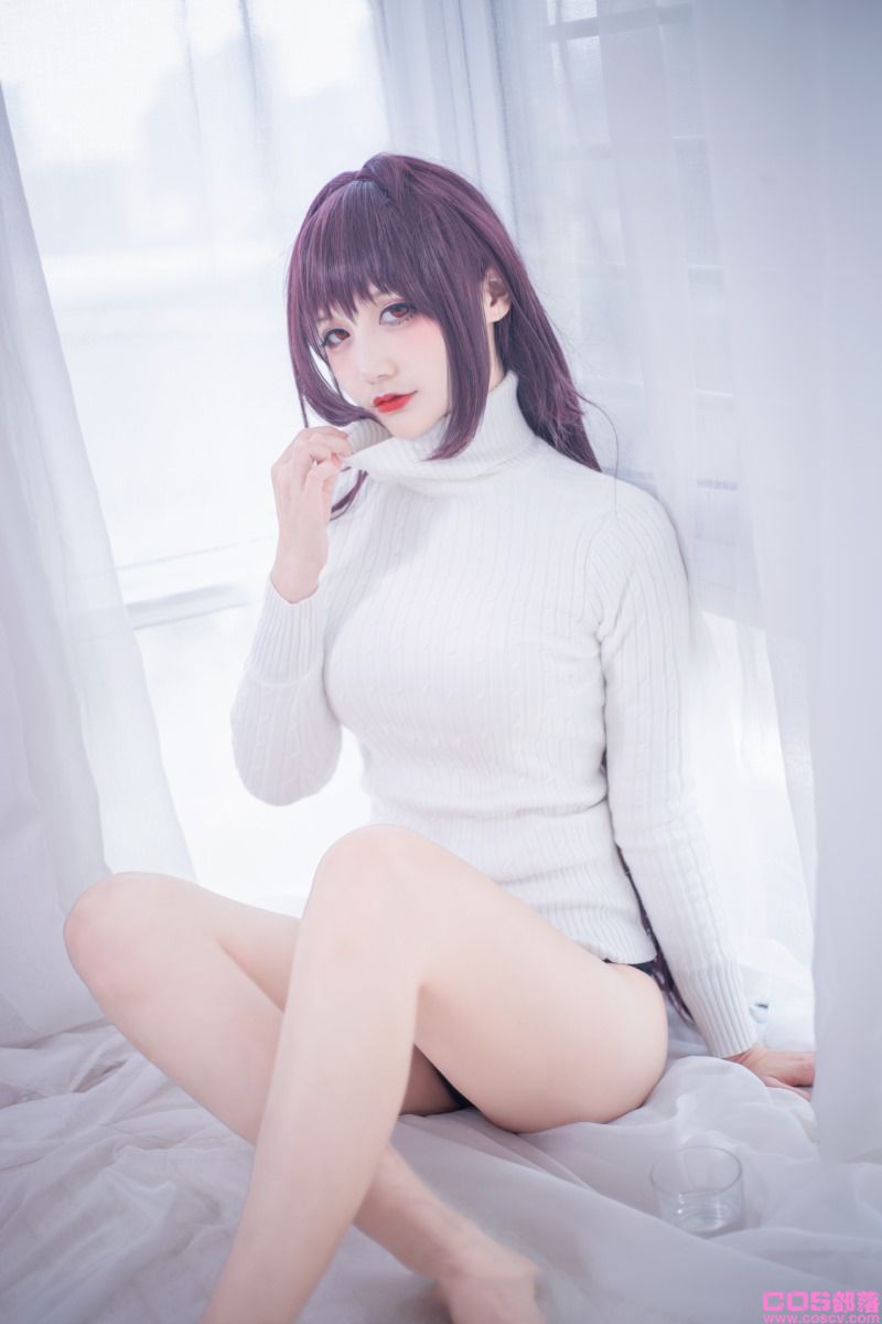 知名动漫博主@仙九Airi 斯卡哈毛衣【21P/225MB】(图2)