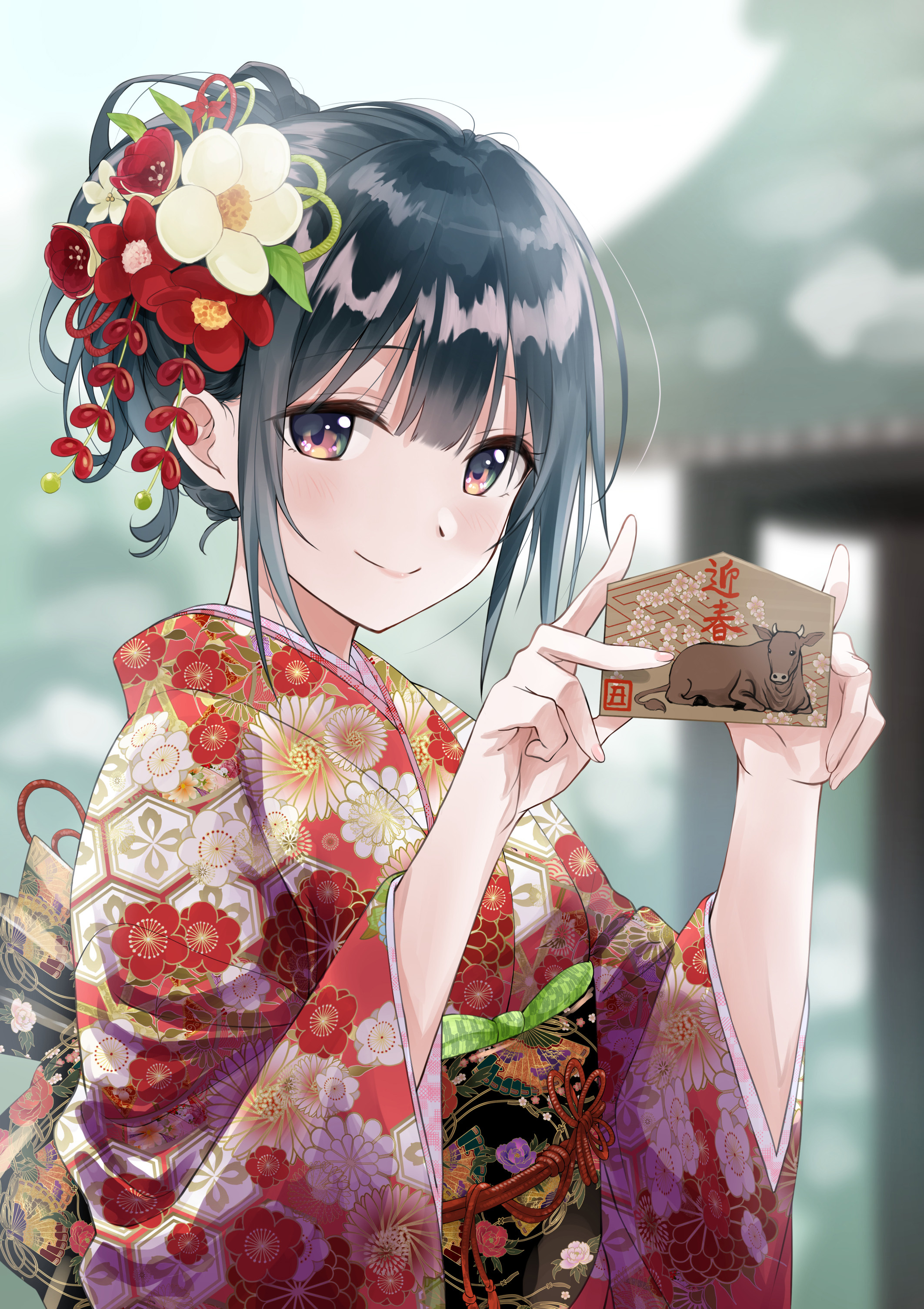 [Pixiv精选] 艳丽的正式服装♡振袖插画特辑(图5)