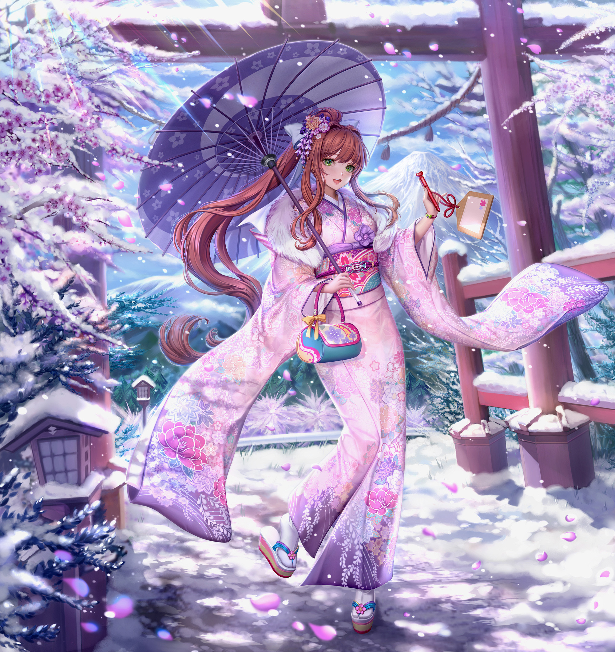 [Pixiv精选] 艳丽的正式服装♡振袖插画特辑(图2)