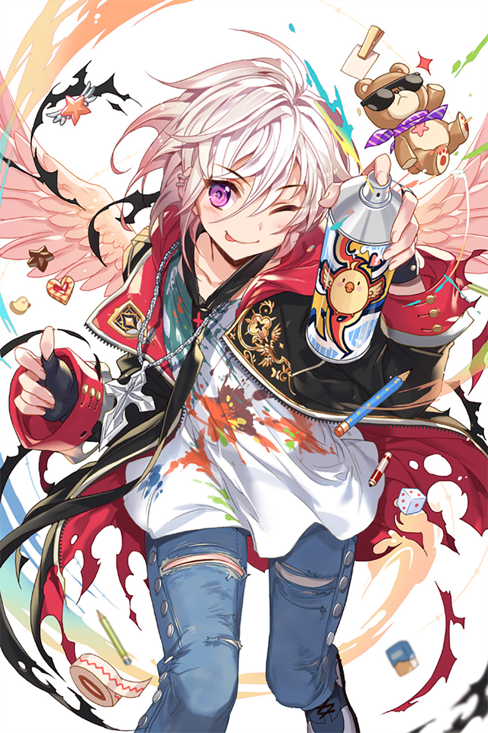[Pixiv精选] 潮流必备款。牛仔裤插画特辑(图2)