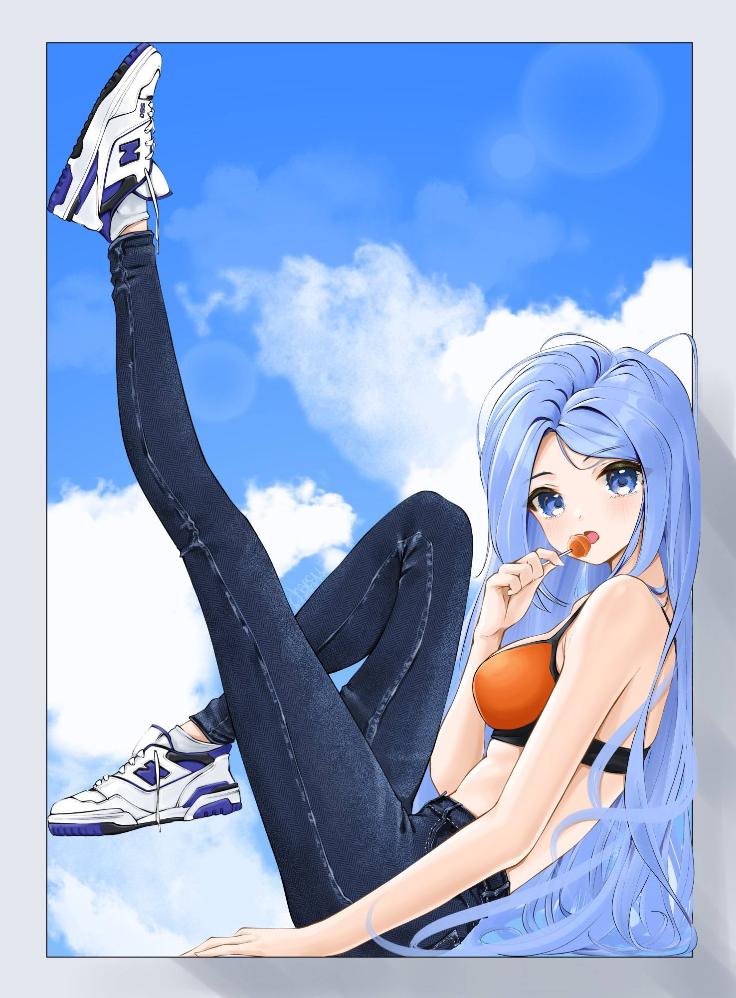 [Pixiv精选] 潮流必备款。牛仔裤插画特辑(图9)