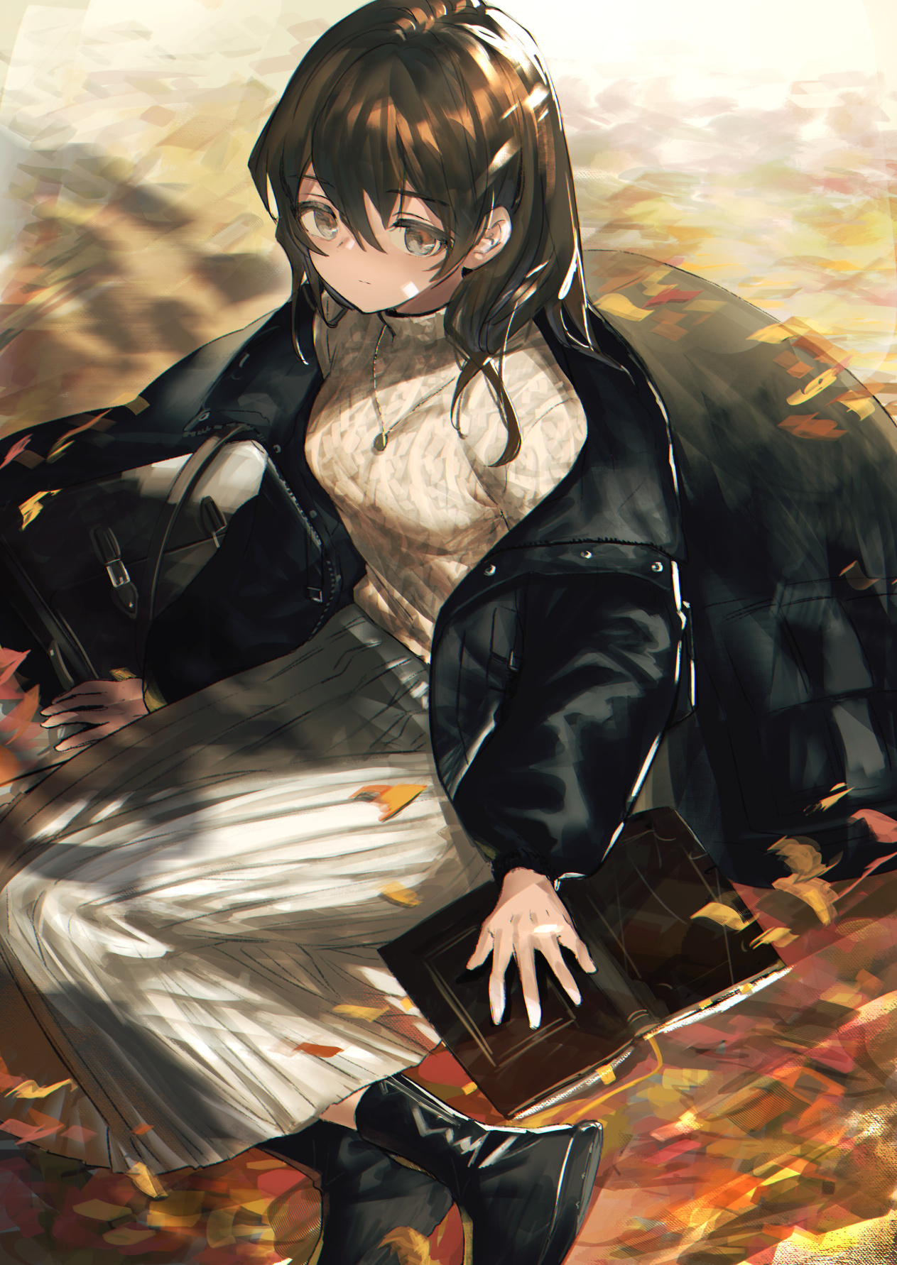 [Pixiv精选] 涂上一片片的黄。落叶插画特辑(图3)