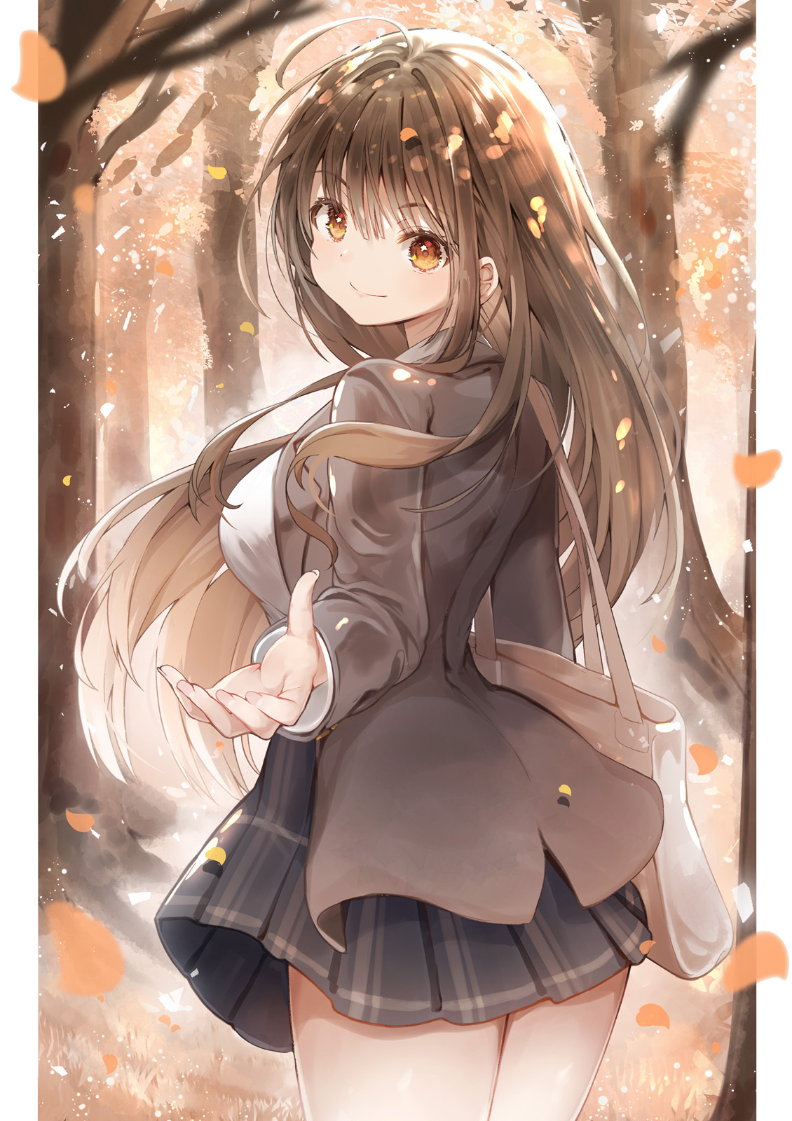 [Pixiv精选] 涂上一片片的黄。落叶插画特辑(图7)