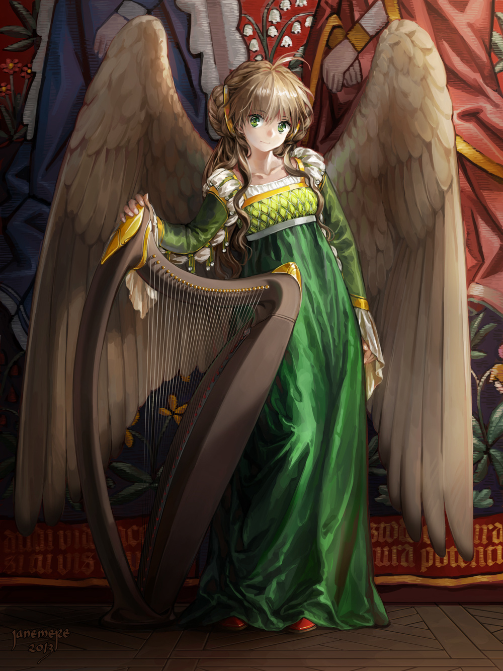 [Pixiv精选] 奏起动人的旋律。竖琴插画特辑(图3)