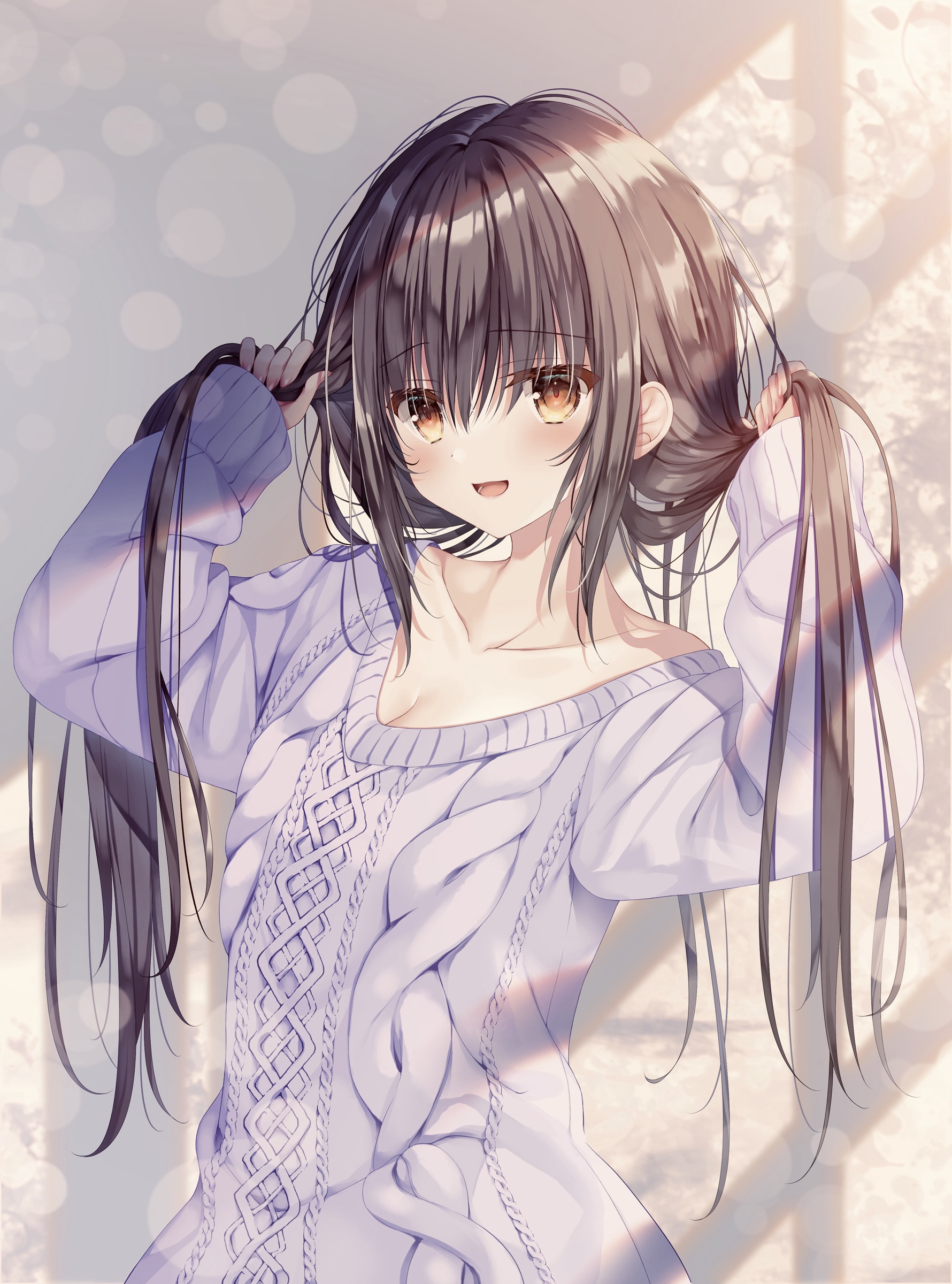 [Pixiv精选] 宽松得可爱。宽松毛衣插画特辑(图4)