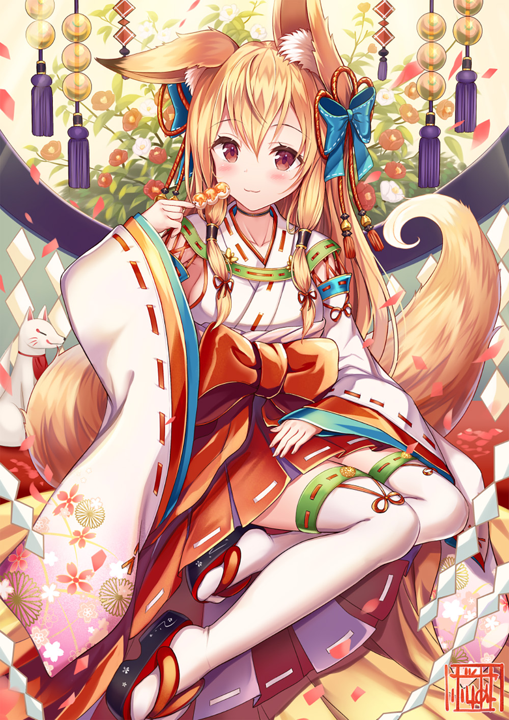 [Pixiv精选] 可爱的和风袜♡过膝足袋插画特辑(图2)